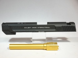 DETONATOR S&W M&P9 Salient Arms Tier2 カスタムスライド 5インチモデル-BK マルイ M&P9 GBB対応