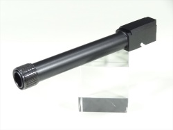 DETONATOR KJ-Works CZ P-09 DUTY用 サイレンサー対応アルミアウターバレル BK （14mm正ネジ）