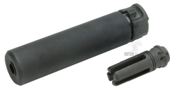 ANGRY GUN 14mm逆ネジ対応　Sure Fire SOCOM556QDサイレンサー＆FH-556-RCハイダーセット-BK