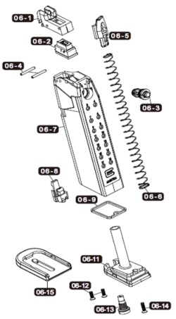 Umarex Glock17G5マガジンパーツ/06-01 マガジンリップ [VGC0MAG033]