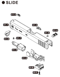 Umarex Glock17Gen.5パーツ/01-01 スライド [VGC7URV710]
