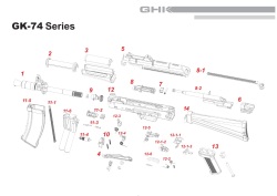 GHK AKM GBB パーツリスト