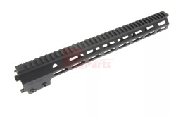 Z-Parts MK16 アルミCNC ハンドガード 15インチ (Black) GHK M4 シリーズ（GBB)対応