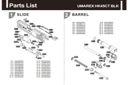 Umarex HK45CT純正パーツ