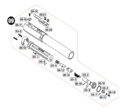 VFC M110 GBB パーツ/09-07 ピンφ1.5*6 ［PBOT150601］