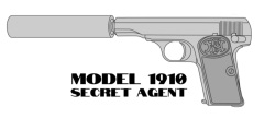 マルシン(Marushin)  M1910 5mmPFC 発火モデルガン 各種【ブラックサプレッサー付属】