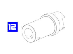 North East Sten Mk2 BSA GBBパーツ/02-12 アウターバレルベース [NGS01BRL020]