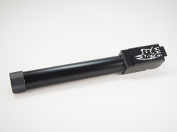DETONATOR マルイG17/18C用 Lonewolf タイプ アルミアウターバレル BK （M14逆ネジ仕様）