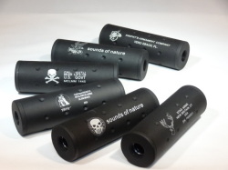 PPS アルミサイレンサー110-35mm/各種 (14ｍｍ正/逆ネジ)