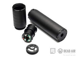 PTS Dead Air Wolfman Mockサプレッサー (トレーサー内蔵)  Black