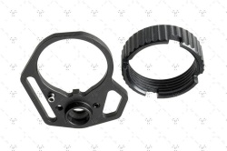 Strike Industries 多機能エンドプレート&回転防止キャッスルナット BK (S05-146BK)