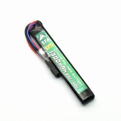 SFA製 7.4V リポ(LIPO) バッテリー ミニコネクタ 1300mAh 20C-40C スリムタイプ (SA-B038M)