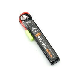 SFA製 11.1V リポ(LIPO) バッテリー ミニコネクタ 900mAh 45C-90C ショートスリムタイプ (SA-B043M)