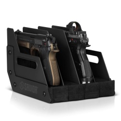 Savior Equipment 4スロット ピストルラック BK