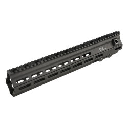 Airsoft Artisan Geisseleスタイル HK417 M-LOKハンドガード (東京マルイ次世代電動ガン/VFC・UMAREX AEG・GBB) BK