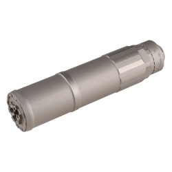 Airsoft Artisan CGS HELIOSタイプ 5.56mmサイレンサー (14mm逆ネジ)（ BK / GRY )