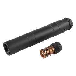 RGW OBSIDIAN 9mmタイプ ダミーサイレンサー 14mm逆ネジアタブター/VFC MP5専用アタブター 2Way