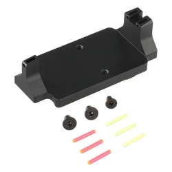 5KU Dueck Defenseスタイル RMRドットサイト用 レッドドットバックアップサイトベース BK