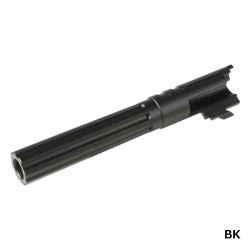 5KU フルートタクティカルアウターバレル (11mm正ネジ/東京マルイ Hi-CAPA5.1対応) BK