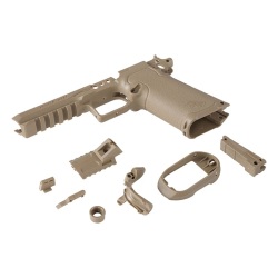 IZUNA WORKS ロアフレーム グリップ セット BSK43 ガスブローバックハンドガン対応 Flat Dark