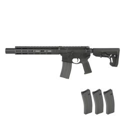 【マガジンセット】EMG/DE Airsoft NOVESKE NSR-SD ガスブローバックライフル Black (OfficialLicense/スペアマガジン3本付)