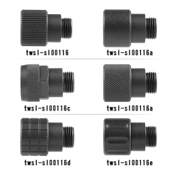 SLONG Airsoft 11mm正→14mm逆ネジ 変換アダプター (マズルプロテクター) BK 各種