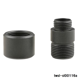 SLONG Airsoft 11mm正→14mm逆ネジ 変換アダプター (マズルプロテクター) BK 各種