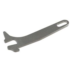 SLONG Airsoft CNCステンレス ボルトストッププレート V2タイプ Silver (東京マルイMWS適合)