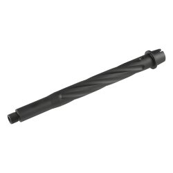 SLONG Airsoft スパイラルスタイル CNCアルミ アウターバレル 10インチ Black (東京マルイMWS適合)