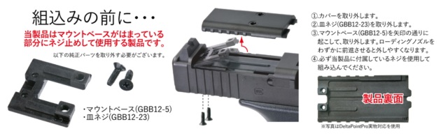 Bomber Airsoft Leupold Delta Point Pro 実物ドットサイト用 アルミ 