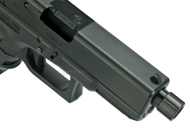 DETONATOR SilencerCo タイプ アルミアウターバレル BK 東京マルイ G19