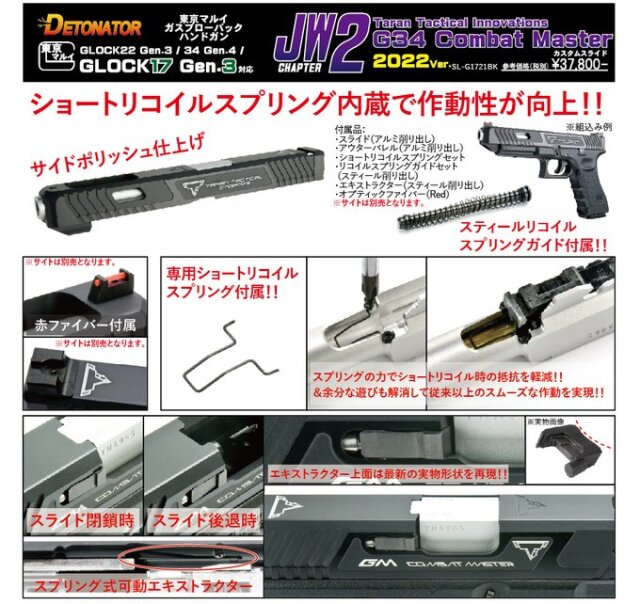 DETONATOR TTI Glock 34 John Wickモデル スライドセット東京マルイ 