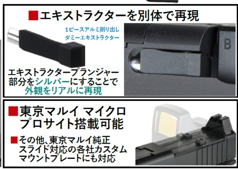 ☆送料無料☆DETONATOR 東京マルイ G19 Gen.5 MOS対応 G45 MOS