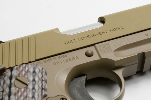 東京マルイ　M45A1 TAN Tokyo Marui M45A1 Gas Blowback Pistol in Desert Tan