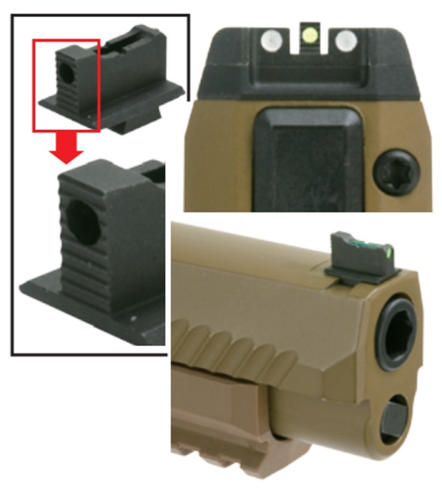 sig sauer p320 pro armsトリチウムサイト&集光サイトセット Pro Arms VFC SIG P320 トリチウム サプレッサーサイトセット