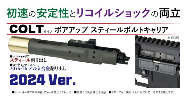 VOLANTE Airsoft 東京マルイ M4 MWS対応 ボアアップスティール
