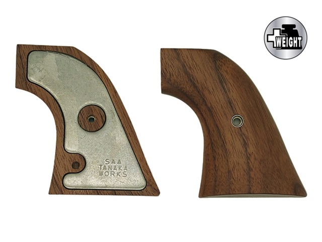 タナカ +Weightグリップシリーズ SAA・アメリカンウォールナット