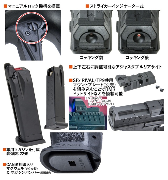 ☆送料無料☆CyberGun/Armorer Works CANiK SFx RIVAL GBBハンドガン