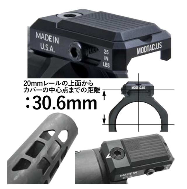 ANGRY GUN U-RACタイプ カーボンサプレッサーシールド 6.5inch 各社