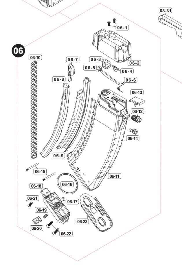 2025年11月入荷】VFC AV74M GBBパーツ/03-48 セフティーセレクター