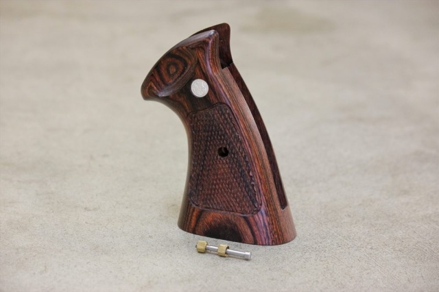 PANDORA ARMS タナカ S＆W M29対応 ウッドグリップ (チェッカー