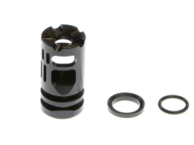 フラッシュハイダー Zparts SF FH556RCタイプ スチールフラッシュハイダー (14mm逆