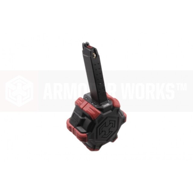AW CUSTOM VX/GLOCKシリーズ用 350連Adaptiveドラムマガジン/STD (AW