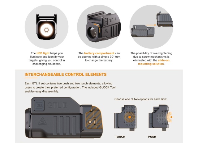 GLOCK GTL II タクティカルライト GTL2 GLOCK タクティカルライト GTL2 LEDライトモジュール - GLOCK Fan