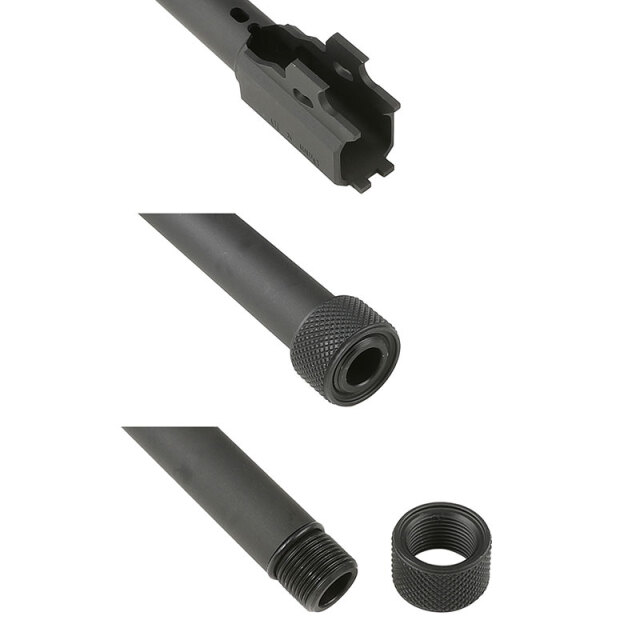 SIG M17 14mm逆ネジアウターバレル コンペンセーター C&C Tac SLCタイプ タクティカルアウターバレル 14mm逆ネジ (SIG