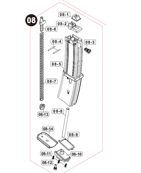 2025年11月入荷】VFC MP7 GBB用 放出バルブ No.08-3 [VGC0MAG0G5]