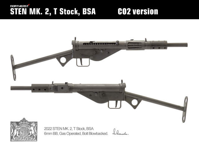 ☆新製品ご予約☆送料無料☆【JPバージョン】NorthEast Sten Mk2 T型