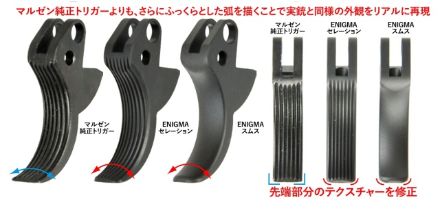 ENIGMA マルゼン PPK GBBシリーズ用 スティールトリガー
