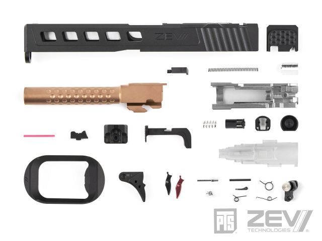 ☆送料無料☆PTS ZEV Dragonfly マルイG17用スライドキット/Leupold DP