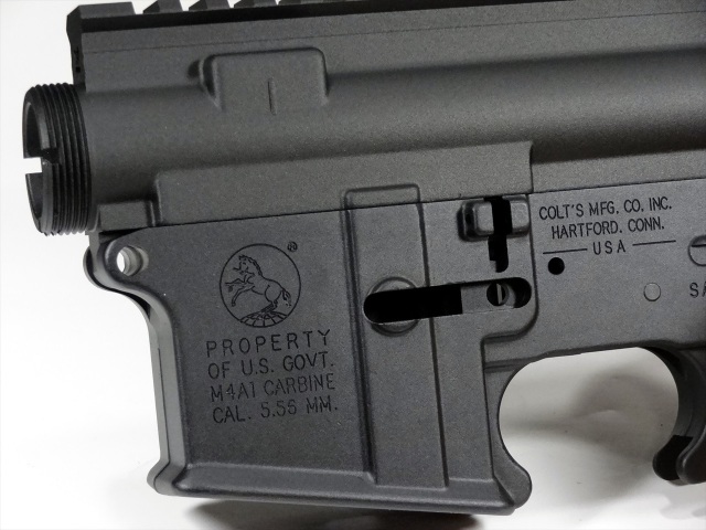 RA-TECH/SDP 鍛造アルミレシーバーセット WE M4 GBB用 BK （COLT MK18